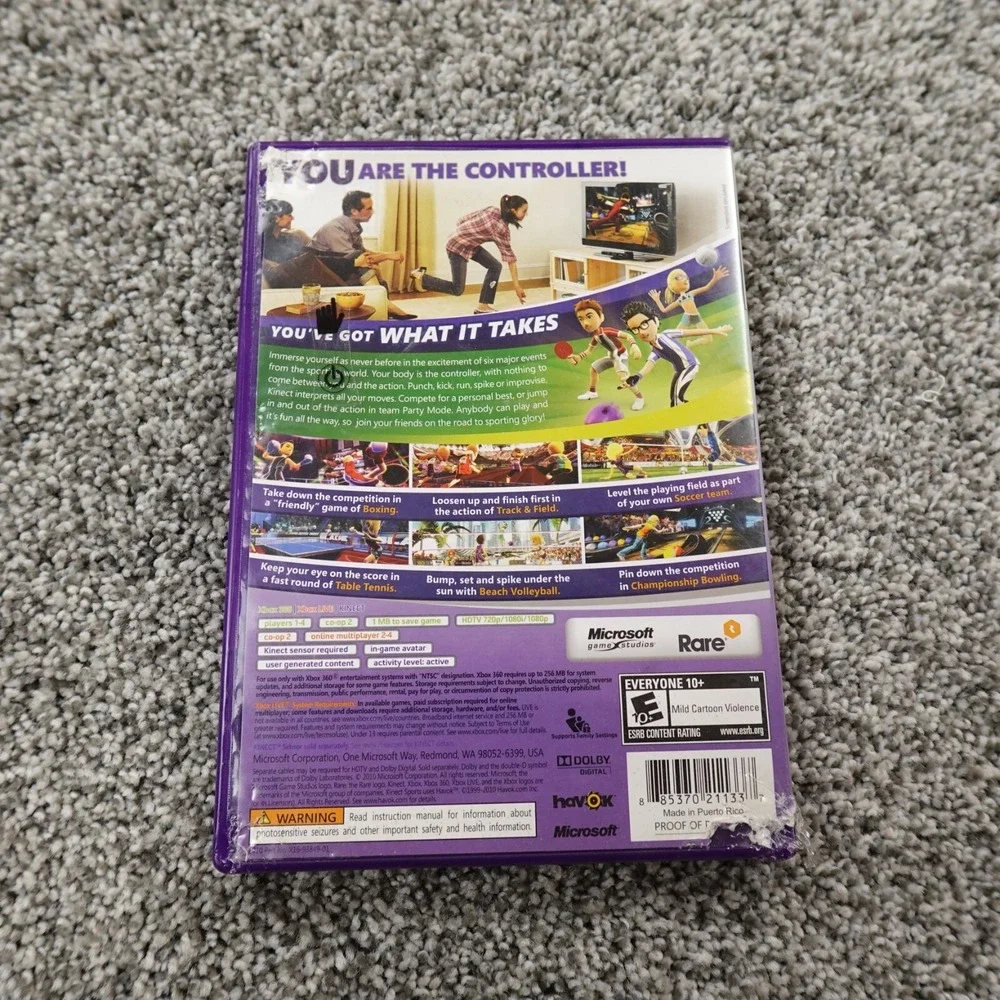 ZUMBA Fitness Rush KINECT Adventures Sports Self Defense Microsoft Xbox 360 Game